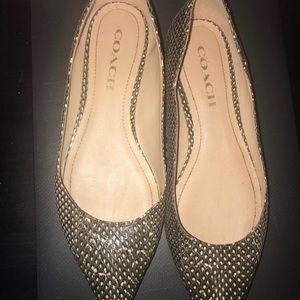 Coach print women flats